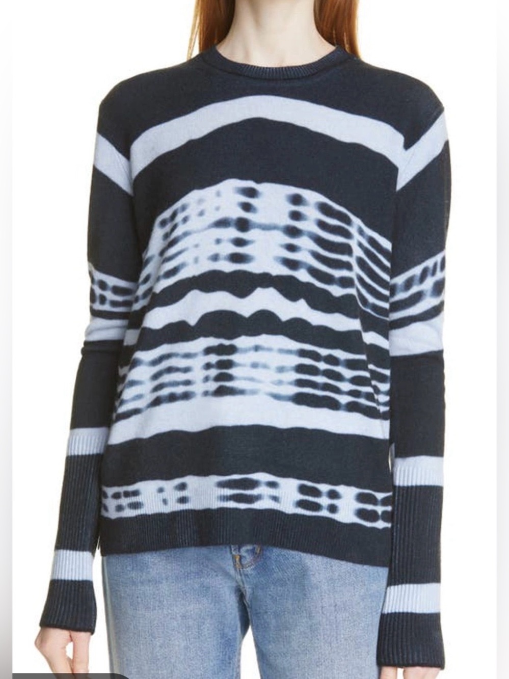 La Ligne tie-dye cashmere crewneck sweater | Size S | Like New